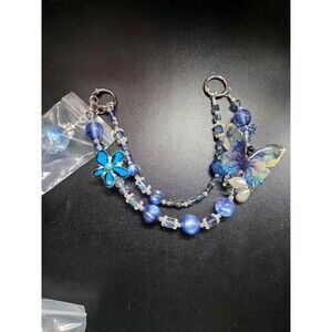 Blue Butterfly bag chain.